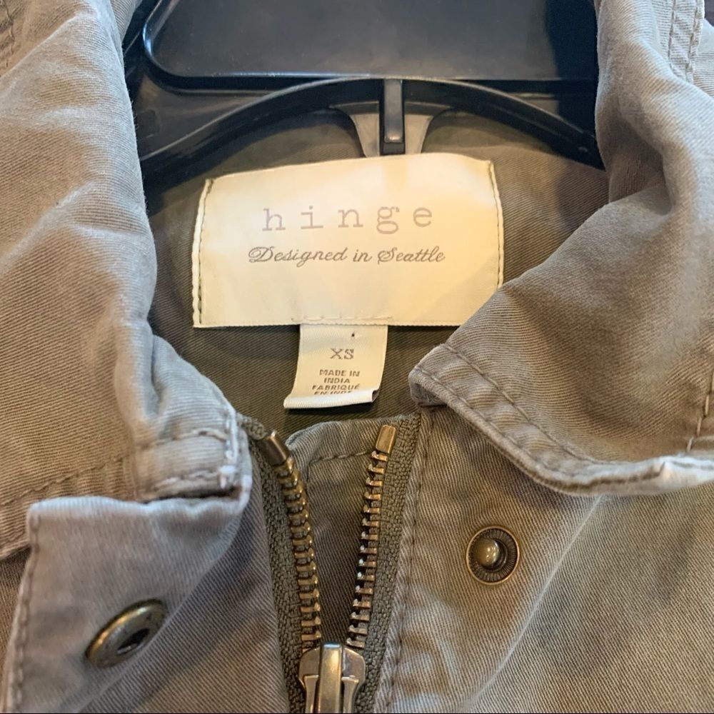 Hinge Army Green Utility Jacket Size XS - Picture 6 of 10